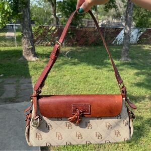 Dooney and  Bourke signature canvas vintage tassel bag